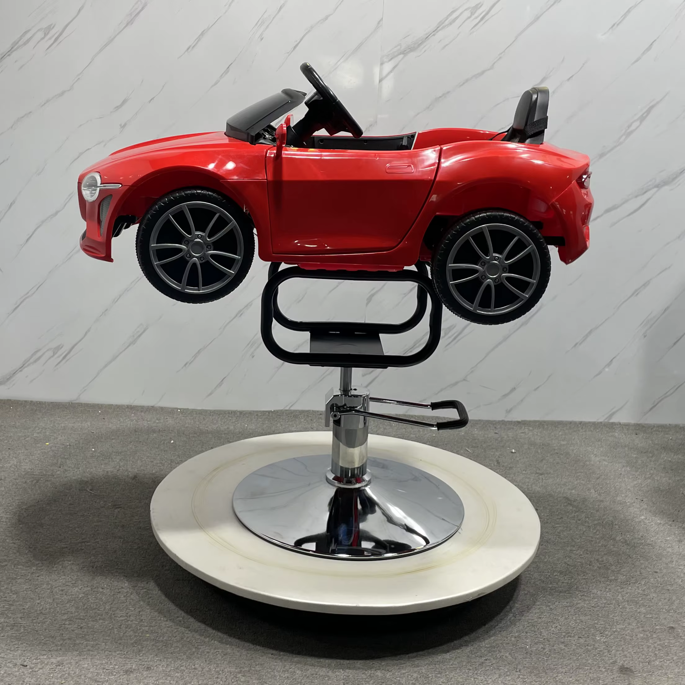 Children's salon furniture in the shape of a car, haircut, barber chair, baby styling - Professional Kids' Salon Furniture Equipment at Beauty Republic Equipment Store